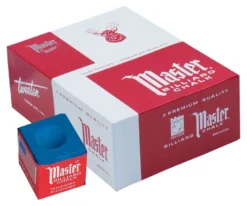 Master Chalk (Box Of 144 Cubes) -billiard chm144 skyblue 01