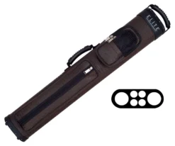 Elite Leatherette 2 Butt 4 Shaft Hard Case 12 Elite Leatherette 2 Butt 4 Shaft Hard Case -billiard eccp24 brown 01