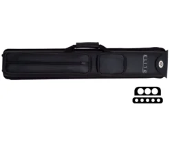 Elite Nexus 3 Butt 5 Shaft Hard Case -billiard ecn35 black cat 1