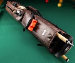 Elite Nexus 3 Butt 5 Shaft Hard Case -billiard ecn35 brown 01 1