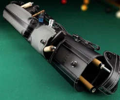 Elite 3x7 Vintage Cue Case Black -billiard ecv37 grey 01 2