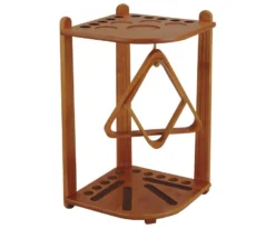 10 Cue Corner Floor Rack - Chocolate, Honey, Midnight Or Wine -billiard fr10 honey 01