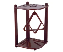 10 Cue Corner Floor Rack - Chocolate, Honey, Midnight Or Wine -billiard fr10 wine 01