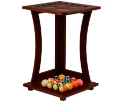 9 Cue Corner Floor Stand FRD9 -billiard frd9 chocolate 1