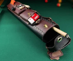 Instroke Cowboy 3 Butt 5 Shaft Leather Case -billiard isc35 mix 01
