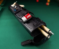 Instroke Southwest 2 Butt 4 Shaft Leather Case -billiard issw24 black 01