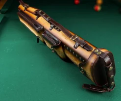 Instroke Tooled 3 Butt 5 Shaft Leather Case -billiard ist35 rust 03
