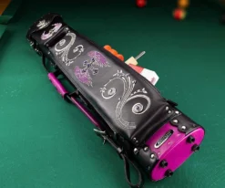 Instroke La Bella Donna 2 Butt 4 Shaft Hard Case - Black -billiard isxb 02