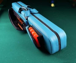 Molinari 2 Butt 4 Shaft Navy Flat Cue Case -billiard mlcf24 02