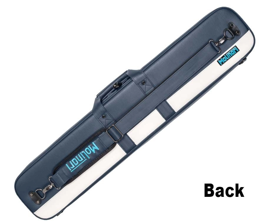 Molinari 3 Butt 6 Shaft Navy Flat Cue Case 2 Molinari 3 Butt 6 Shaft Navy Flat Cue Case - Image 2