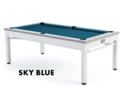 Nantucket 3-in-1 Outdoor Pool/Dining/Ping Pong Table From Spencer Marston - FREE Installation -billiard nantucket sky blue 1