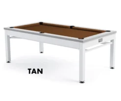 Nantucket 3-in-1 Outdoor Pool/Dining/Ping Pong Table From Spencer Marston - FREE Installation -billiard nantucket tan 1