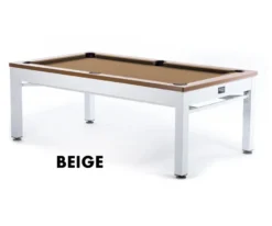 Newport 3-in-1 Outdoor Pool/Dining/Ping Pong Table From Spencer Marston - FREE Installation -billiard newport beige