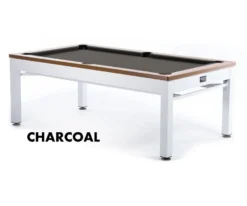 Newport 3-in-1 Outdoor Pool/Dining/Ping Pong Table From Spencer Marston - FREE Installation -billiard newport charcoal