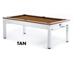 Newport 3-in-1 Outdoor Pool/Dining/Ping Pong Table From Spencer Marston - FREE Installation -billiard newport tan