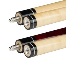 Economy Two-Piece Pool Cue Bundle (4 House Cues Set) -billiard pdeco joints