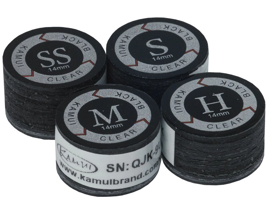 Kamui Clear Black Pool Cue Tip (Single) 1 Kamui Clear Black Pool Cue Tip (Single)