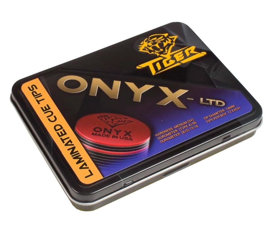 Tiger Onyx Pool Cue Tips (Box Of 12) 1 Tiger Onyx Pool Cue Tips (Box Of 12)