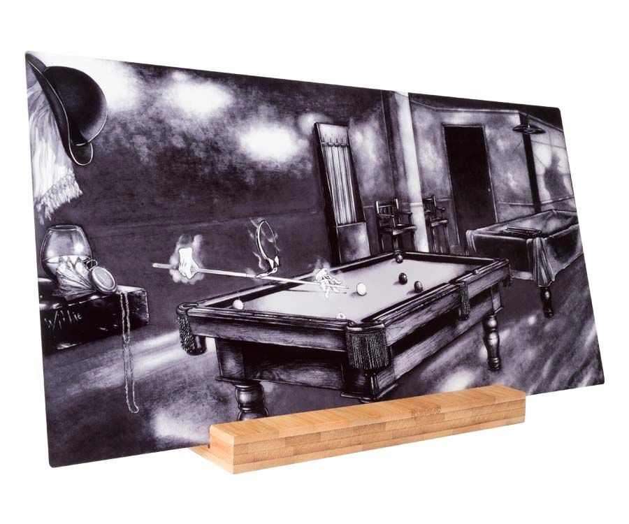 "Phantom Of The Game" Shelf Art With Display - Black And White 2 "Phantom Of The Game" Shelf Art With Display - Black And White - Image 2