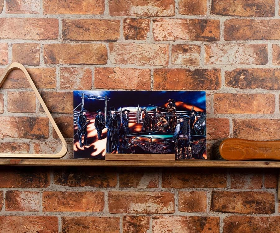 "Shoot Out" Shelf Art With Display - Rich Color 3 "Shoot Out" Shelf Art With Display - Rich Color - Image 3