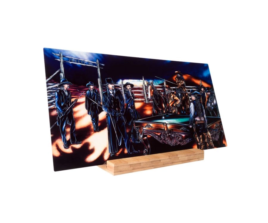 "Shoot Out" Shelf Art With Display - Rich Color 2 "Shoot Out" Shelf Art With Display - Rich Color - Image 2