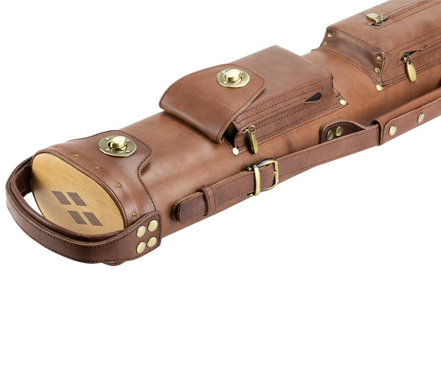 Tango Pampa Chestnut 3 Butt 5 Shaft Leather Cue Case 3 Tango Pampa Chestnut 3 Butt 5 Shaft Leather Cue Case - Image 3