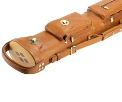 Tango Pampa Tan 3 Butt 5 Shaft Leather Cue Case -billiard tapm35 tan 03