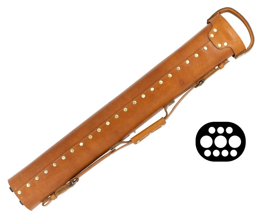 Tango Pampa Tan 3 Butt 7 Shaft Leather Cue Case 2 Tango Pampa Tan 3 Butt 7 Shaft Leather Cue Case - Image 2