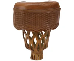 Tan Leather Pocket Set (Set Of 6)